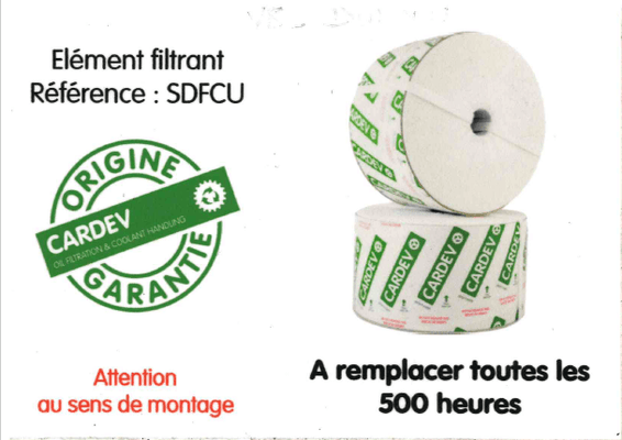 sage - Pièces autres - Elément filtrant CARDEV